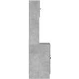 vidaXL Kuhinjska omarica betonsko siva 60x50x180 cm inženirski les | Shoptok.si