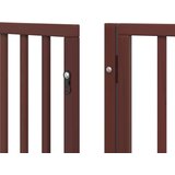  Vrata za pse s vratašcima 6 panela sklopiva 480 cm drvo topole | shoptok.hr