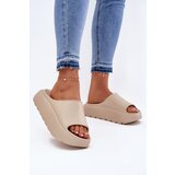 EVENTO Foam Women's Slippers On Platform Beige Xalvania | shoptok.hr