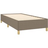  Krevet s oprugama i madracem smeđesivi 100 x 200 cm od tkanine | shoptok.hr