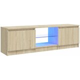 TV ormarić s LED svjetlima boja hrasta sonome 120x30x36 cm | Eponuda.ba