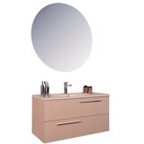 Hanah home Kupatilski ormarić sa umivaonikom i ogledalom (2 komada) Serenity Rose | Eponuda.com