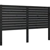 Maison Chic posteljno vzglavje - vzglavna omarica - nočna omarica črno 166x4x100 cm trdna borovina, (21705547) Cene