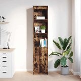 vidaXL Visoka ploča dimljeni hrast 37,5x35x180 cm izrađeno drvo | shoptok.hr