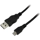 CU0034 - kabel USB 2.0\, USB-A / M do Micro-USB / M\, črn\, 1\,8 m USB kabel USB 2.0 USB-A vtič\, USB-mikro-B vtič 1.80 m črna, (20416878)