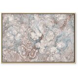  Slika - Marble flowers – natural stone structure in pastel colours 60x40 U prirodnom drvenom okviru | shoptok.hr