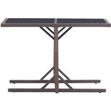  Vrtni stol smeđi 110 x 53 x 72 cm stakleni i poliratan | shoptok.hr