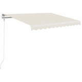 vidaXL Ročno zložljiva tenda 350x250 cm krem, (20728579) | Shoptok.si