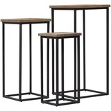 Furnova Komplet mizic za rastline 3 kosi predelan les, (21914848) | Shoptok.si