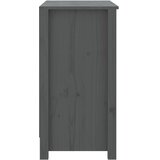 Ormarić za knjige sivi 80 x 35 x 68 cm od masivne borovine | shoptok.hr
