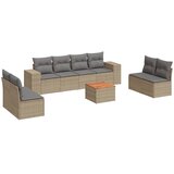  9-dijelni set vrtnih sofa s jastucima bež od poliratana | shoptok.hr