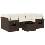 Maison Chic Seti vrtnega pohištva - Vrtna garnitura - Vrtni pohištvo set 7-delna z blazinami rjav poli ratan, (21801196) | Shoptok.si