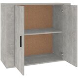  Komoda siva boja betona 80 x 33 x 70 cm od konstruiranog drva | Eponuda.ba
