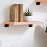  Zidna polica 40 x 20 x 4 cm od neobrađene masivne hrastovine | shoptok.hr