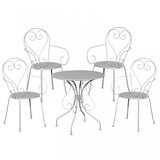 Olimp Sport Baštenska garnitura Moka 4 stolice i 1 sto bela | ePonuda.com