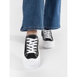 Shelvt Black and white sneakers with a thick sole | Shoptok.si