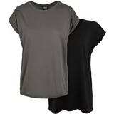 UC Ladies Women's T-shirt Urban Classics - 2 pack grey/black