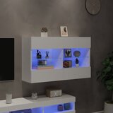 Zidni TV ormarić s LED svjetlima bijeli 98,5x30x60,5 cm | Eponuda.com
