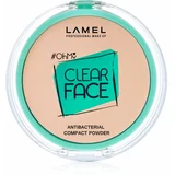 LAMEL OhMy Clear Face kompaktni puder s antibakterijskim sastavom nijansa 401 Light Natural 6 g
