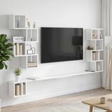  Polica za TV na zidu Bijela 160 x 15 x 94 cm Konstruirano drvo | shoptok.hr