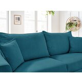 Bobochic Paris Plava sklopiva sofa od samta 225 cm Augustin – | shoptok.hr