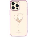Kingxbar Ovitek za iPhone 14 Pro, okrašen z roza kristali Wish Series, (21522177) Cene