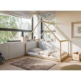  Drveni dječji krevet Moris - svijetlo drvo - 200x90 cm | shoptok.hr
