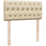  Krevet s oprugama i madracem krem 90 x 190 cm od tkanine | shoptok.hr