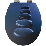 Poseidon WC deska Bato Stone (lesena, počasno spuščanje)