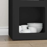  Strani šal Črna 59 x 35 x 80.5 cm Konstruiran les, (5000108262) | Shoptok.si