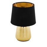 Eglo Manalba 1 stona lampa/1, e14, crna/zlatna/keramika/tkanina Cene
