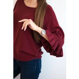 Kesi Włoski Women's sweater with decorative cuff red | Shoptok.si