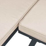  5-dijelni set vrtnih sofa s jastucima čelik obložen prahom crni | shoptok.hr