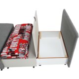 Kondela Raztegljiv naslanjač, siv, KENY NEW | Shoptok.si