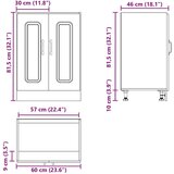 vidaXL Donji ormarić za sudoper Kalmar boja drva 60x46x81 5 cm drveni | shoptok.hr