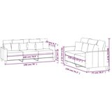  2-dijelni set sofa s jastucima plavi baršunasti | shoptok.hr