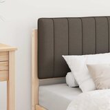 vidaXL Posteljni okvir z oblazinjenim vzglavjem Taupe 75 x 190 cm, (5000101739) | Shoptok.si