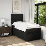 Box spring krevet s madracem crni 90x190 cm od tkanine Slike