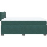 vidaXL Box spring krevet s madracem tamnozeleni 120x200 cm baršunasti | shoptok.hr