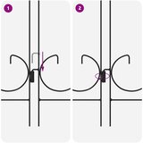  Vrtna Ograda 5 pcs Crna Čelik | Eponuda.com