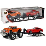  Set vozila - narančasti Monster Truck i crveni BMW - 58 cm | shoptok.hr