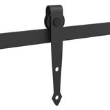 Komplet kliznih vrata ormarića 244 cm ugljični čelik | shoptok.hr