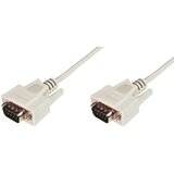 Digitus serijski priključni kabel [1x 9-polni moški konektor D-Sub - 1x 9-polni moški konektor D-Sub] 3.00 m bež, (20410785) | Shoptok.si