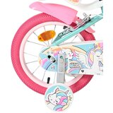 Volare Unicorn Children's Bicycle - Girls - 14 inch - Green - Two Hand Brakes | shoptok.hr