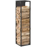  Stalak za drva crni 25x25x100 cm hladno valjani čelik | Eponuda.ba