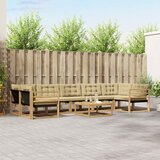  Set vanjskih sofa 8 pcs Bijela i bež 79 x 79 x 37 cm | shoptok.hr