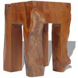 vidaXL Stolček iz trdne tikovine | Shoptok.si