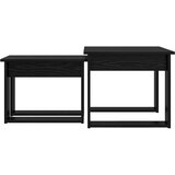 Set stolića za kavu 2 pcs Crni hrast Konstruirano drvo | shoptok.hr
