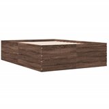  Okvir kreveta smeđa boja hrasta 120x200 cm konstruirano drvo | Eponuda.com