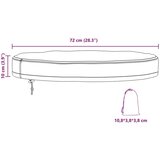 vidaXL Pokrov za zunanjo mizo Črna 72 x 72 x 10 cm 600D tkanina | Shoptok.si